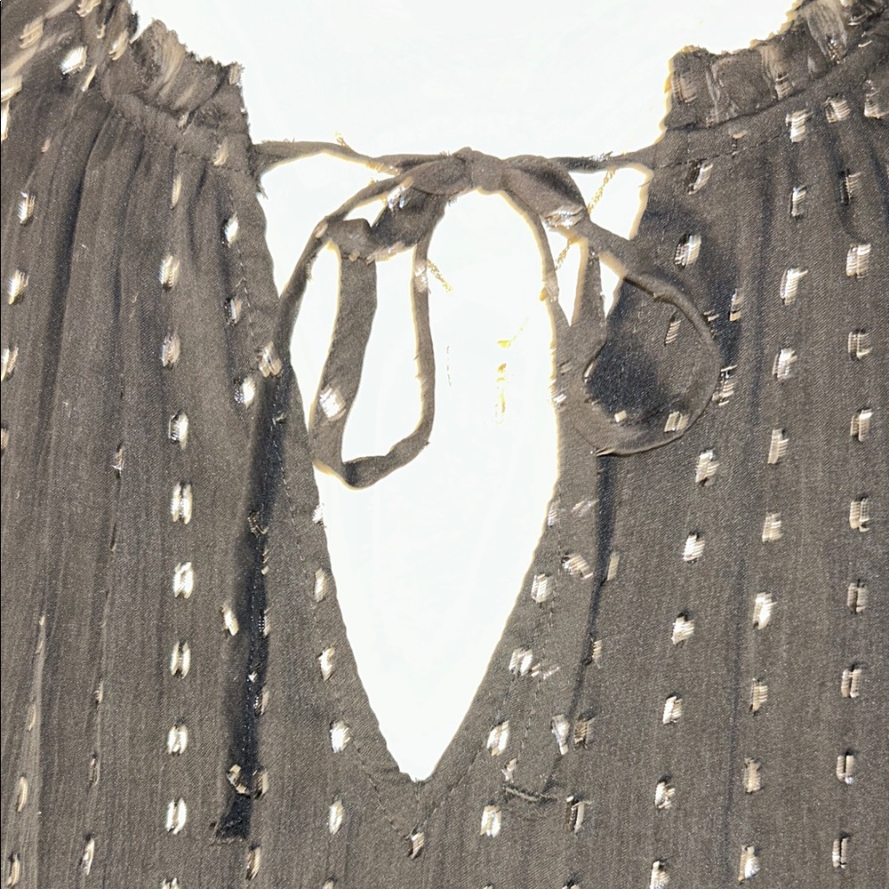 Old Navy Elegant Black Dress with Silver Sparkles - Picture 3 of 15